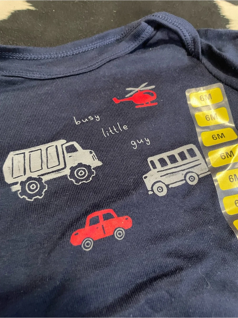 2/$12 Carters 3 Piece Vehicle Print Outfit